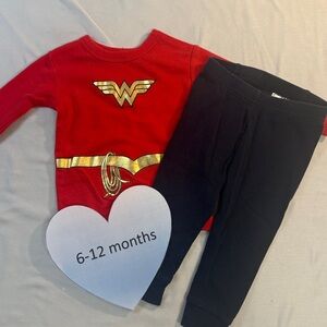 GAP Red and Gold Wonder Woman pajama Set